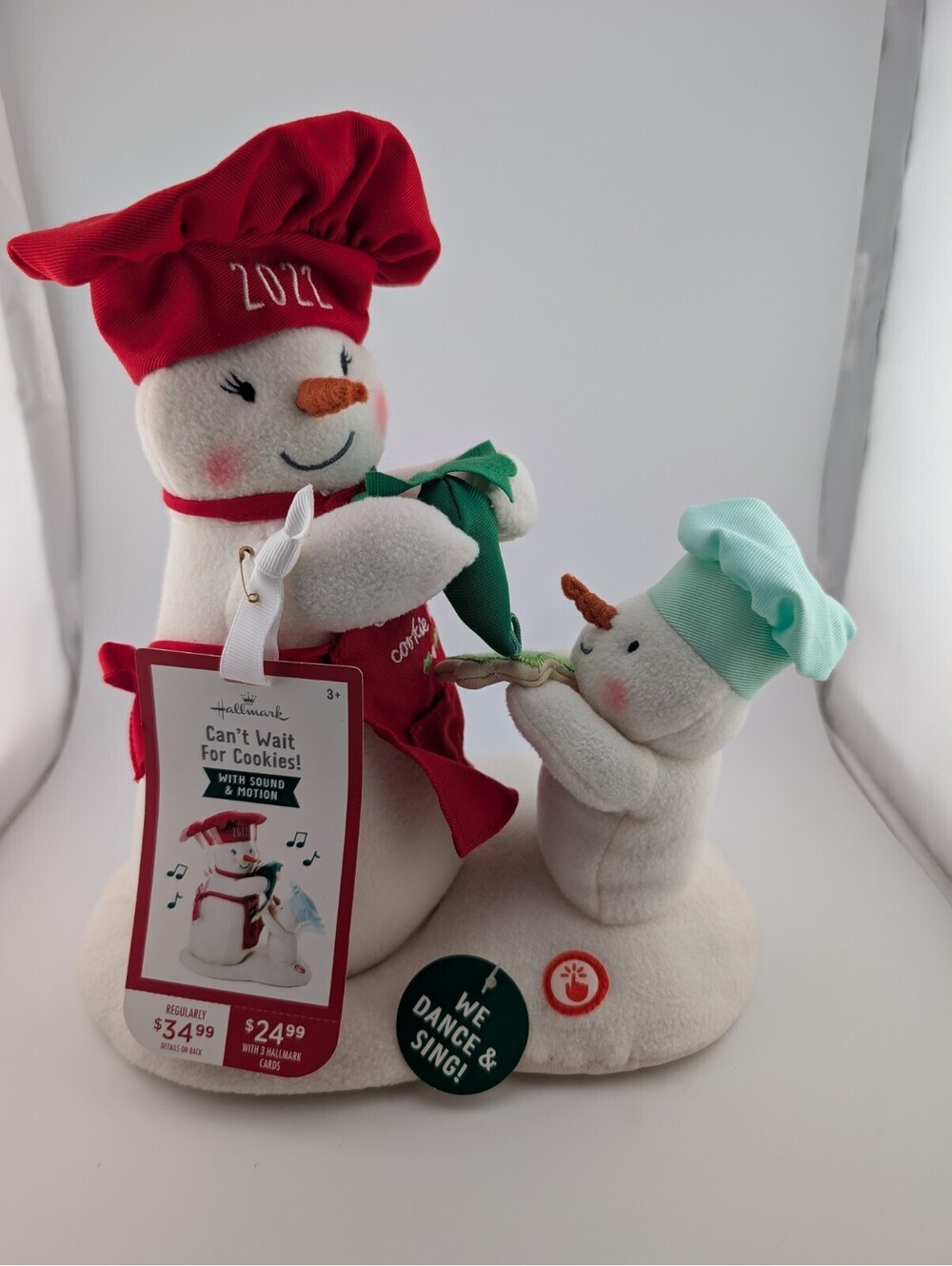 2022 Hallmark "Can't Wait for Cookies!" Jingle Pals Animated Snowmen*Works*